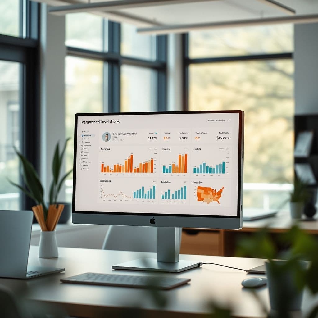 Conceptual interface of an investment platform recommender tool.