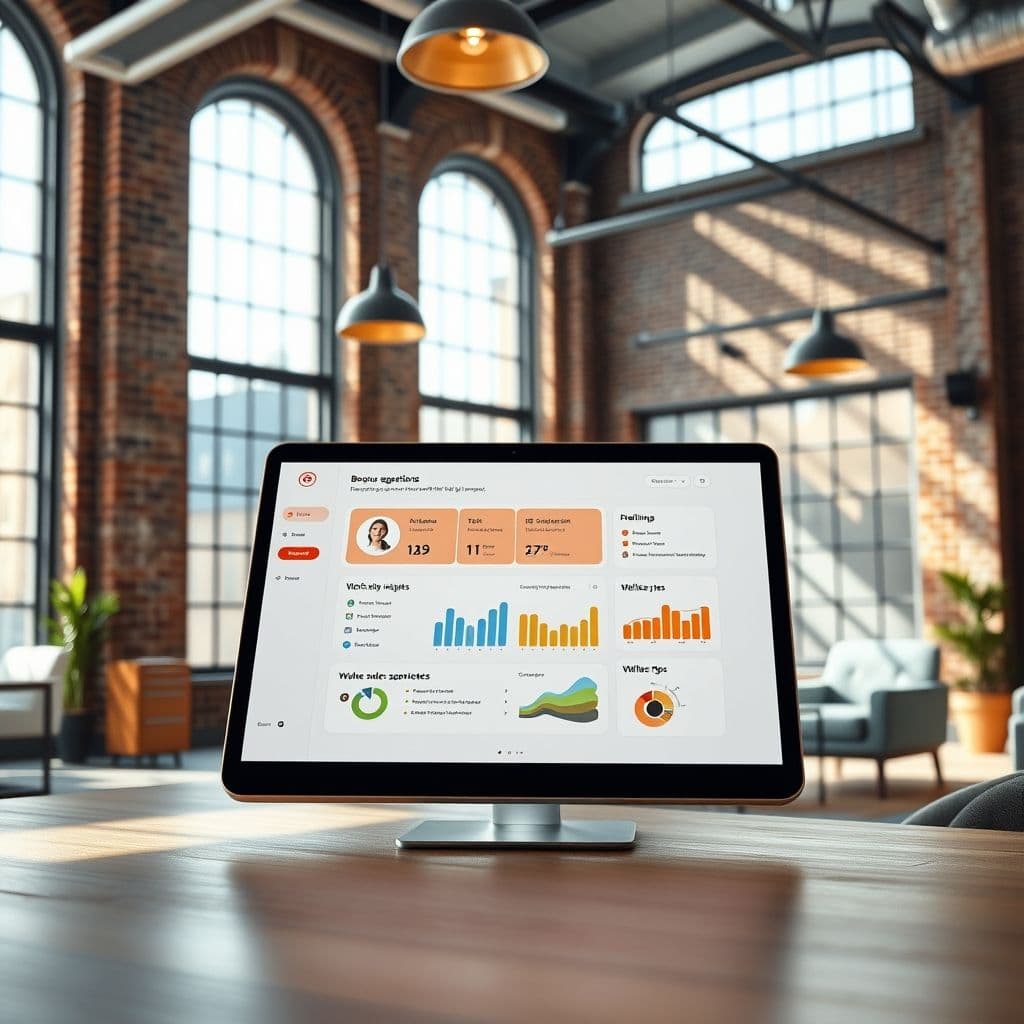 A conceptual dashboard of the SaaS platform showing personalized recommendations.