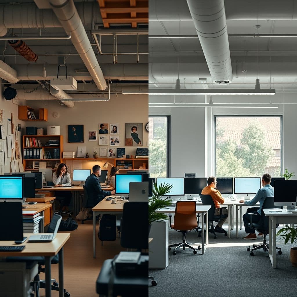 Comparison of efficient vs inefficient AI tool usage in startups