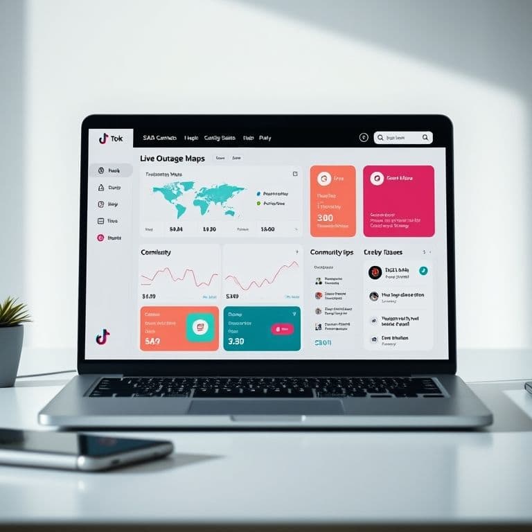 Conceptual interface of a TikTok Shop troubleshooting SaaS dashboard