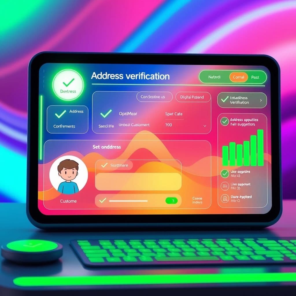 Conceptual interface of address verification SaaS solution