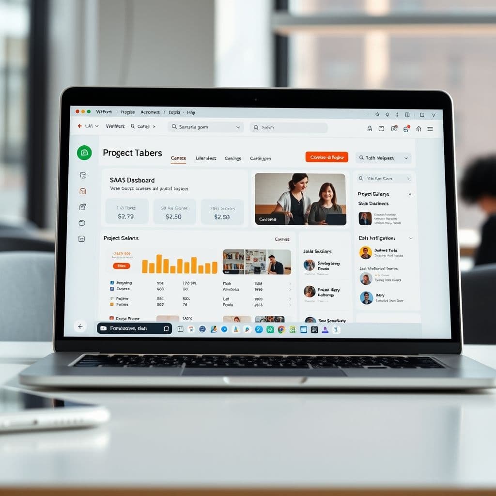 Conceptual interface of a data analytics training and job placement platform.