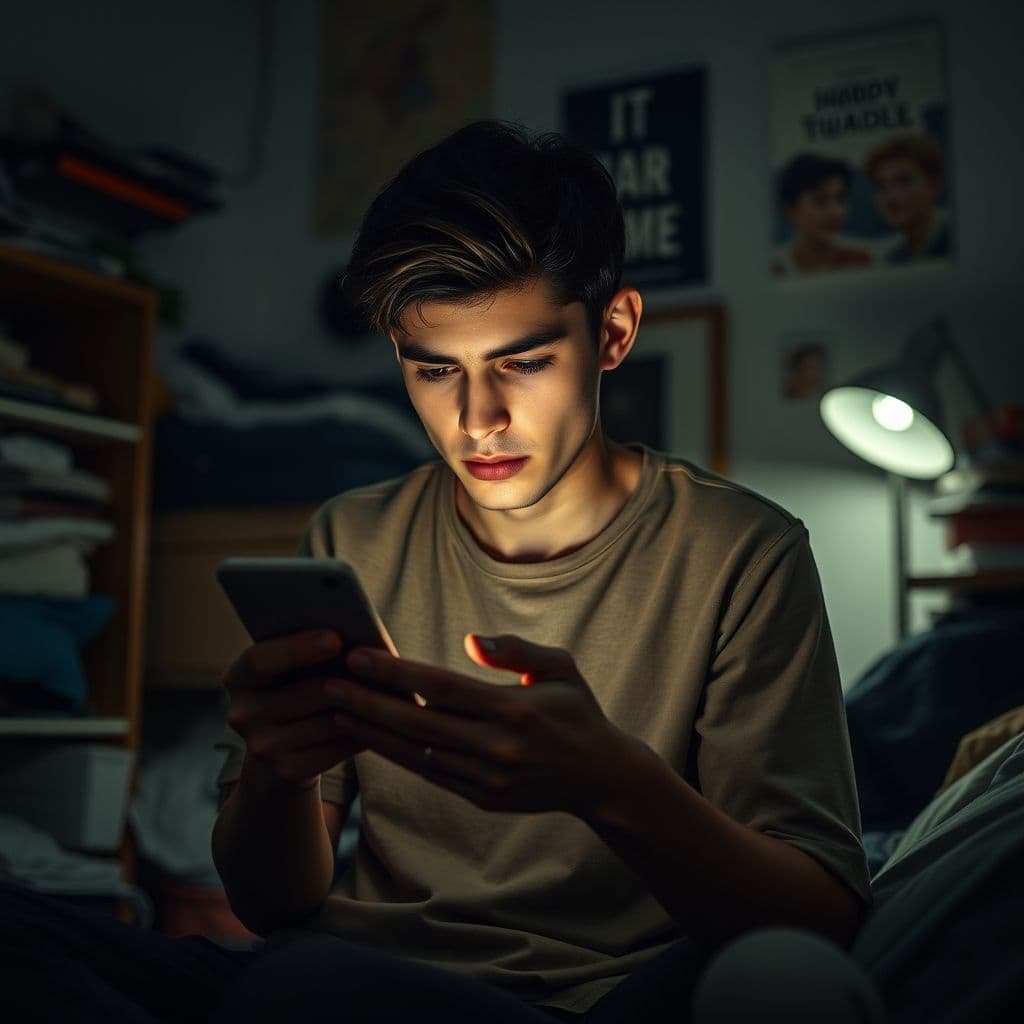 A frustrated individual searching for side hustle guidance on their phone.