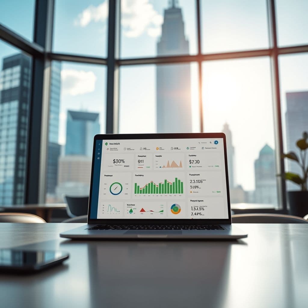 A sleek dashboard of an investment planning tool showing personalized strategies.