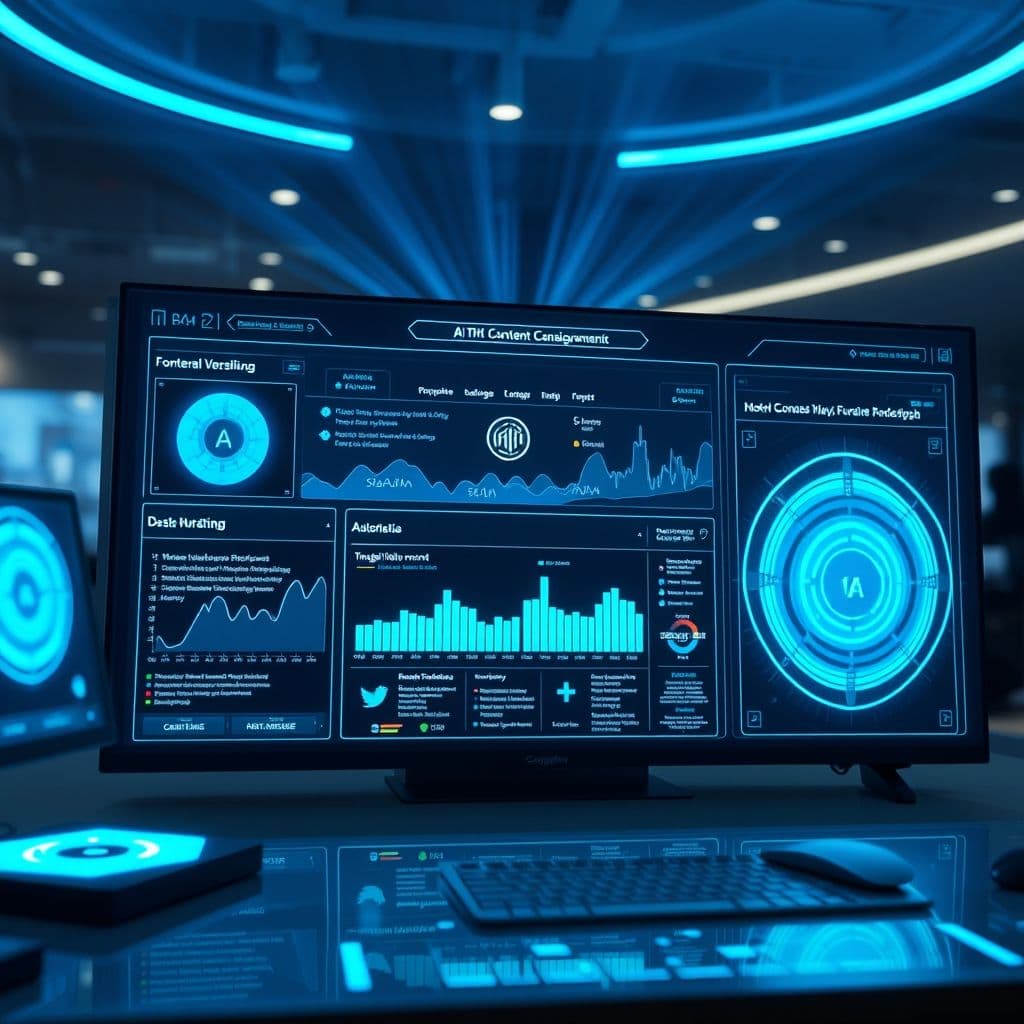 AI-powered content creation dashboard with automated tools.