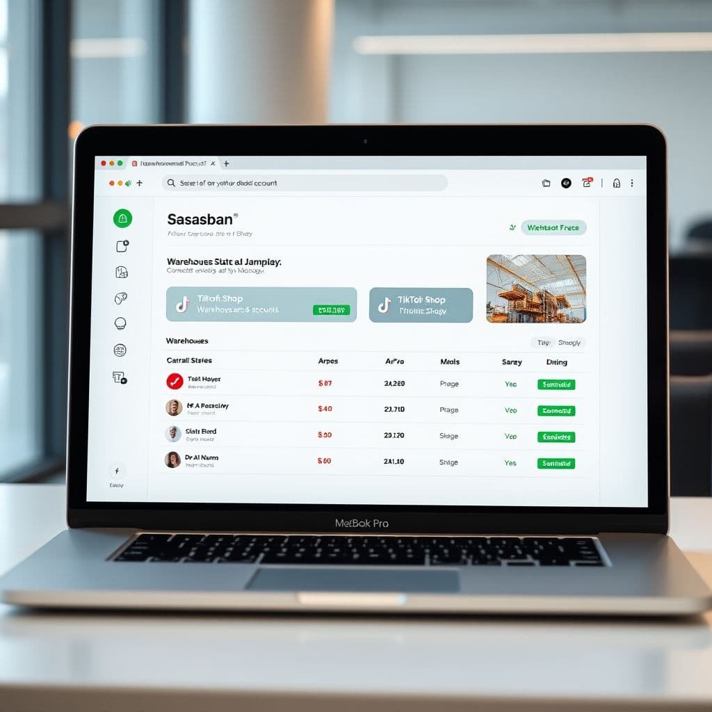 Conceptual dashboard for ecommerce integration SaaS