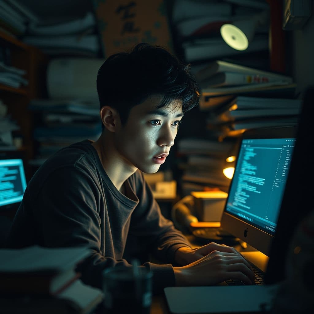 A frustrated aspiring web designer struggling with consistency in learning.