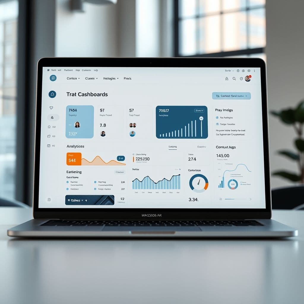 A sleek, modern dashboard for social media content planning.