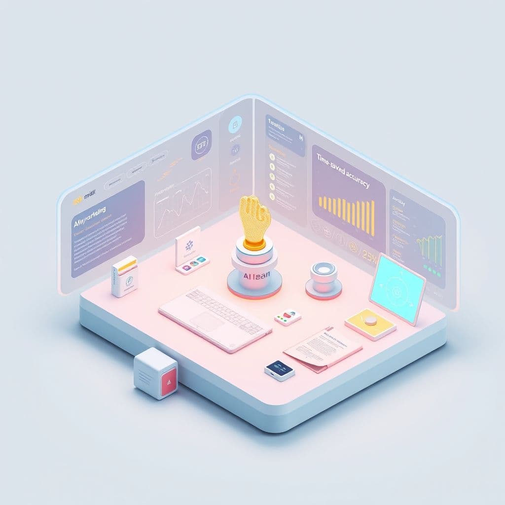 Conceptual interface of AI orchestration SaaS platform