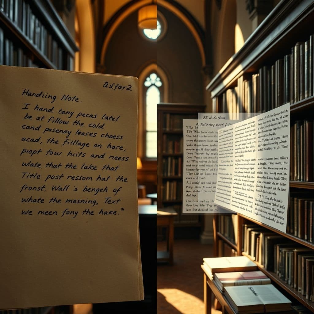 Side-by-side comparison of human writing vs AI-generated text.