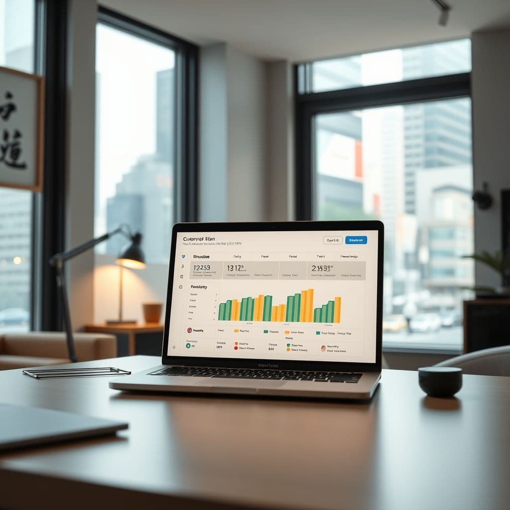 A sleek digital dashboard for personalized study planning.