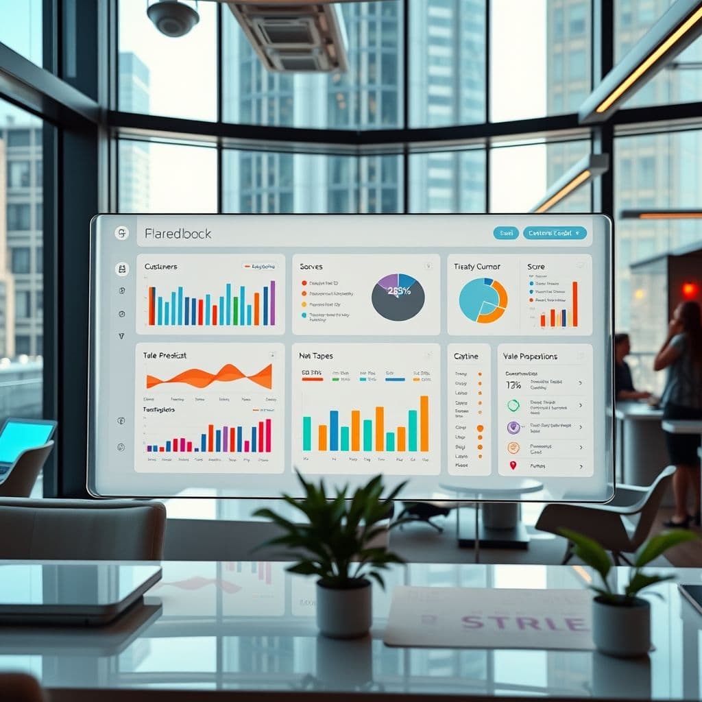 Conceptual SaaS dashboard for value proposition validation.