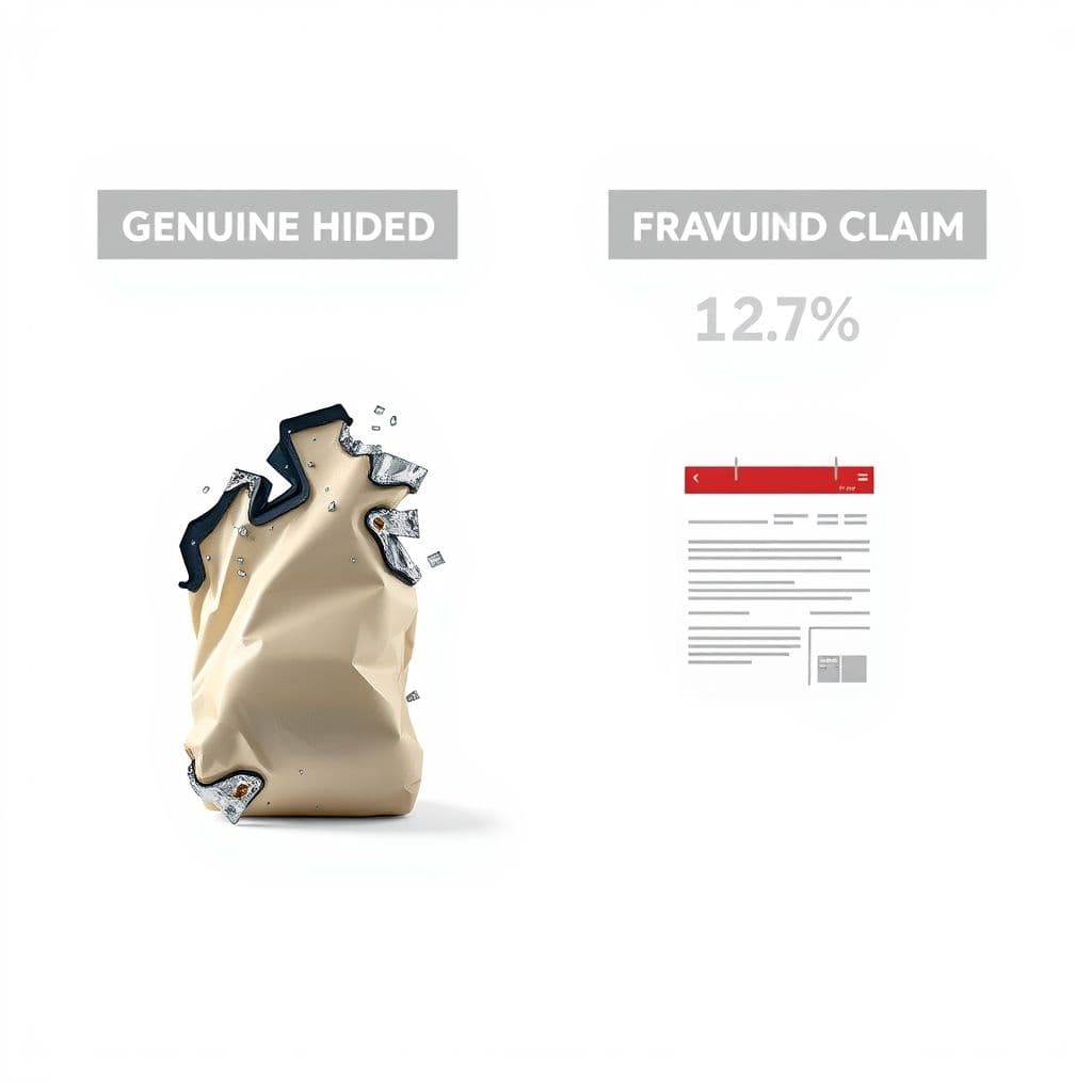 Side-by-side comparison showing legitimate vs fraudulent chargeback claims