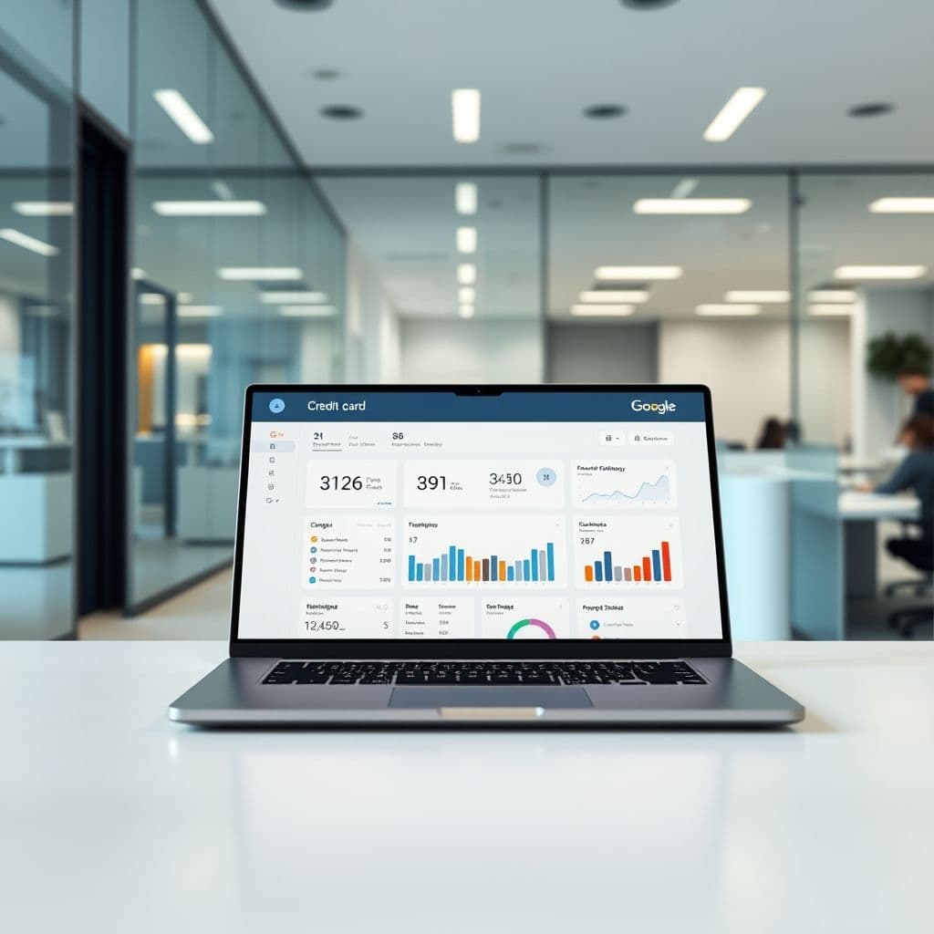 A sleek dashboard displaying credit card balances and repayment plans.