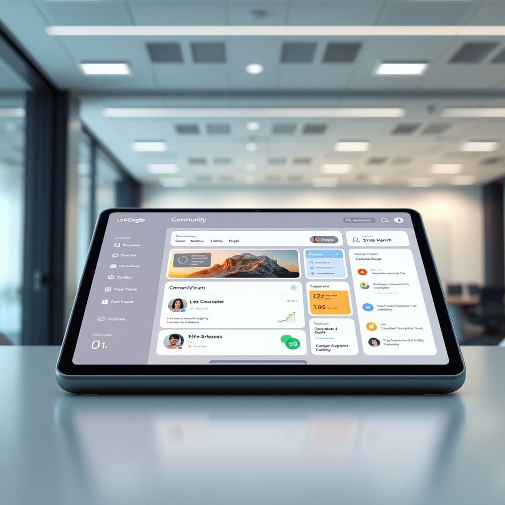 Conceptual interface of a support platform for beauty entrepreneurs.