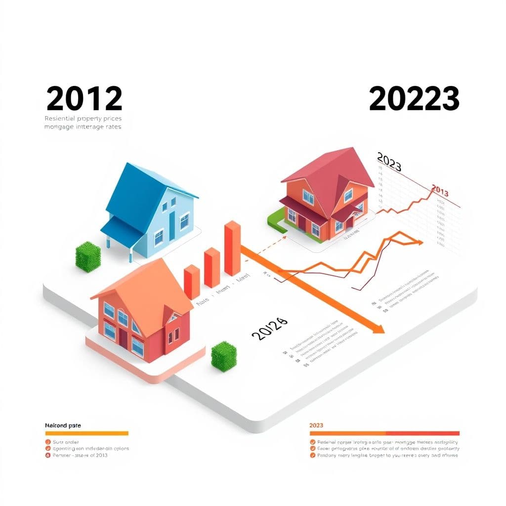 Comparison chart showing mortgage affordability then vs now.