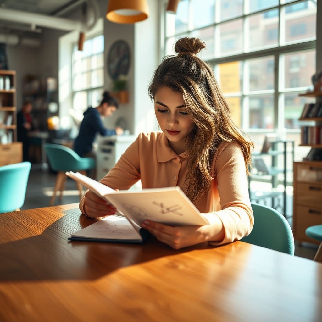 A nail technician brainstorming content ideas with no success.