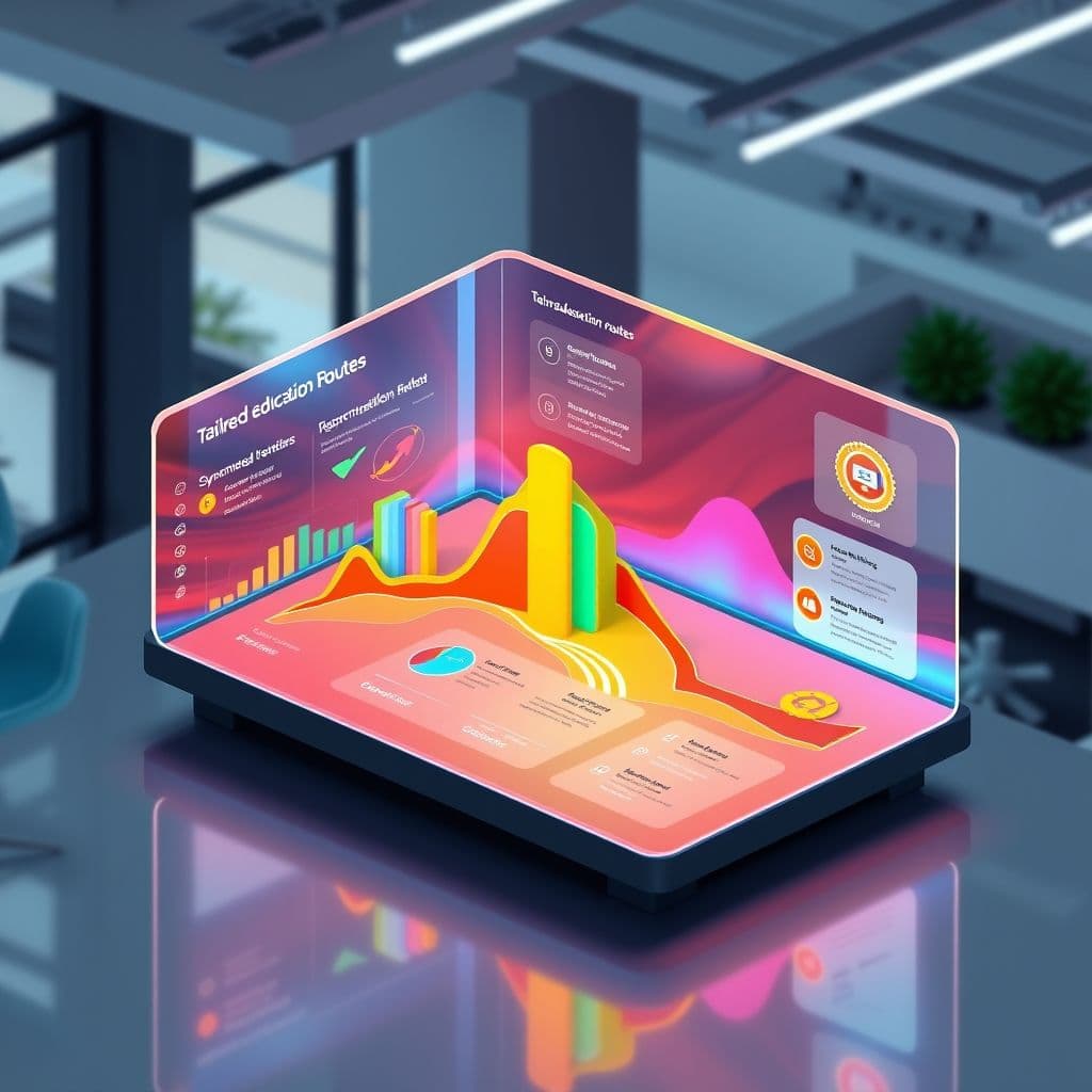 Conceptual interface of personalized AI learning platform.