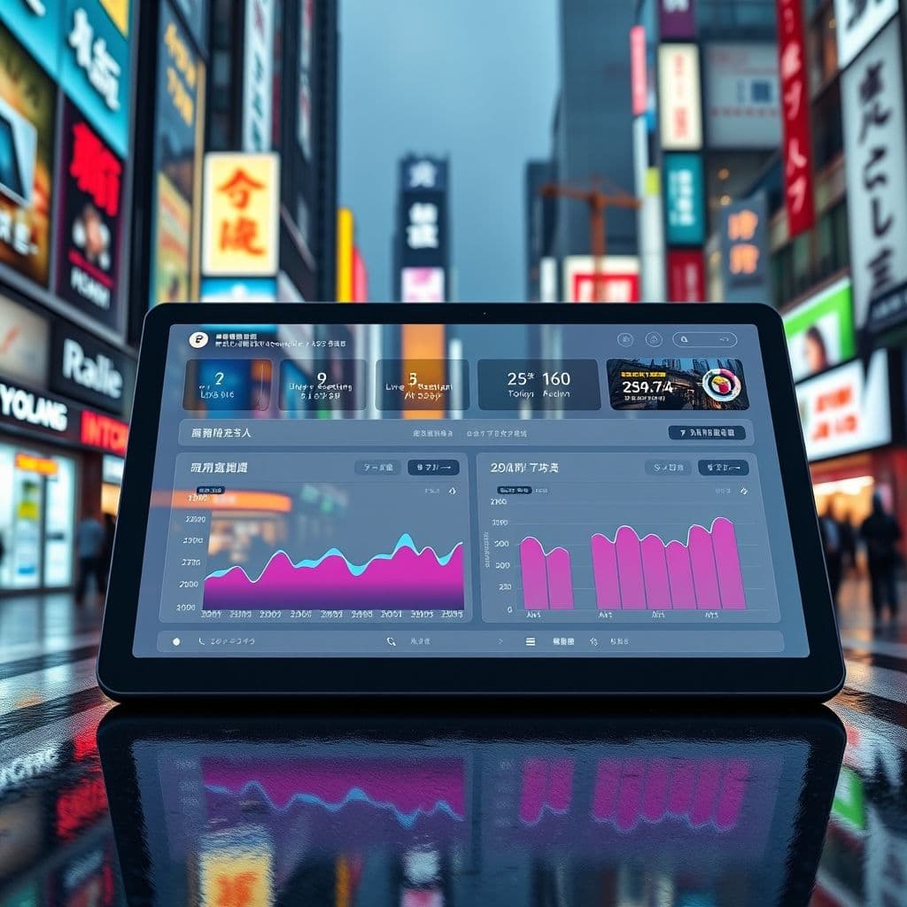 A sleek SaaS dashboard displaying real-time metrics for restaurants and construction businesses.