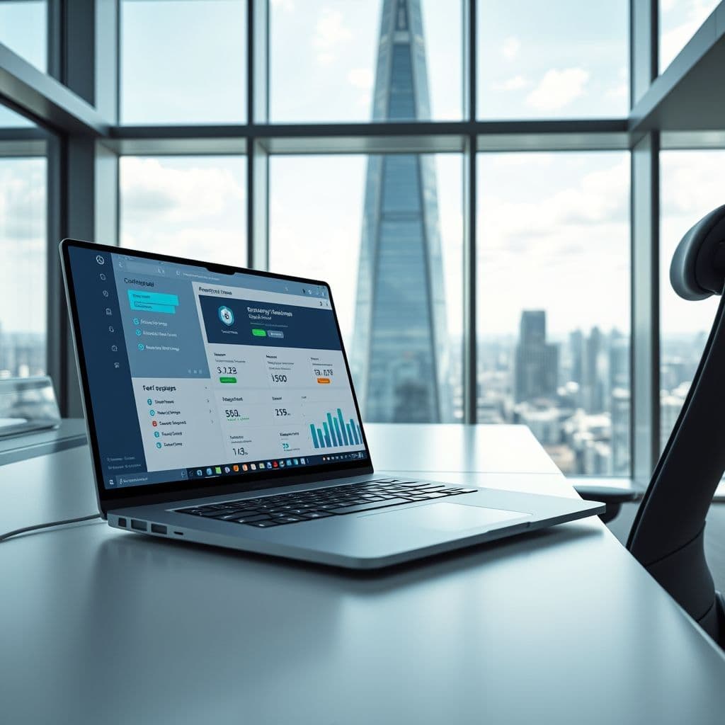 Conceptual interface of a privacy-focused security dashboard.