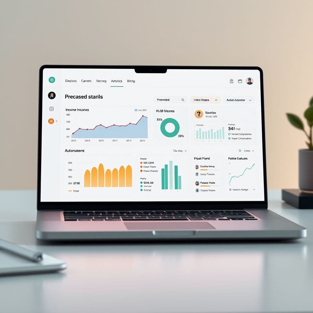 Conceptual dashboard of a side hustle management platform