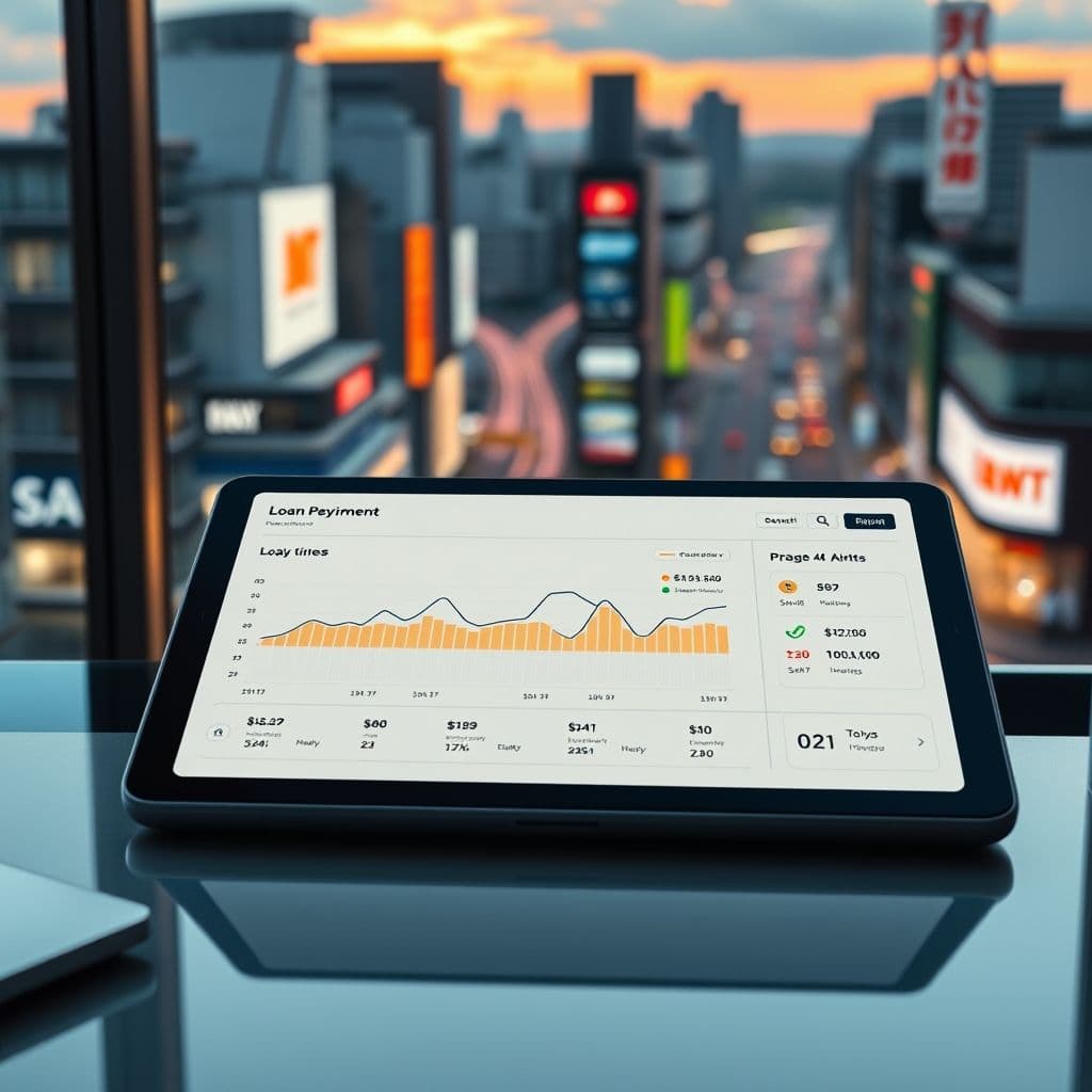 Conceptual dashboard of a financial literacy SaaS platform.