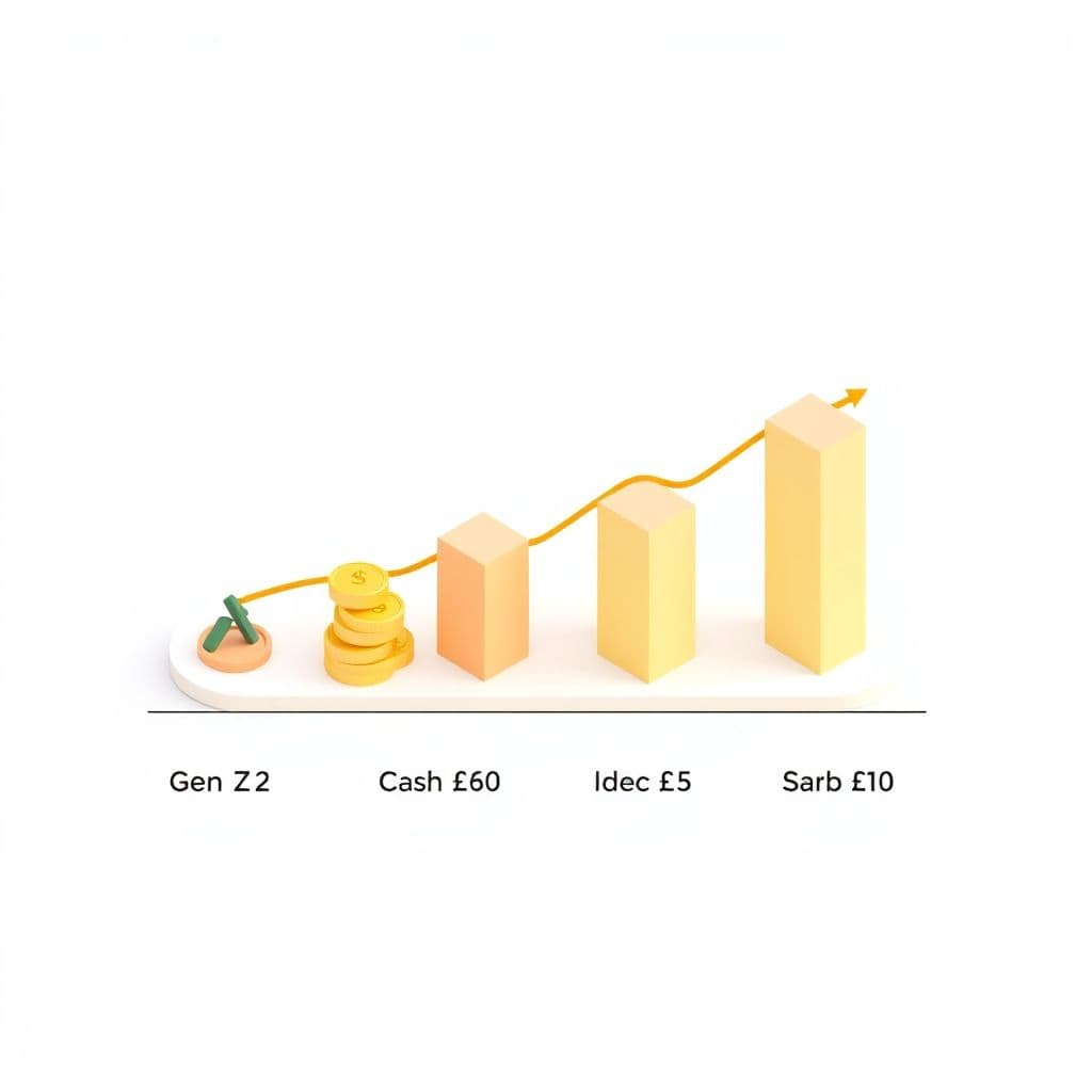 Comparison of investment portfolio allocations across generations