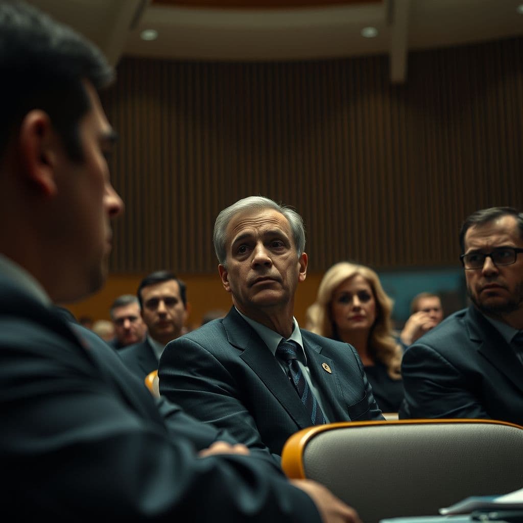 Employee in a meeting showing a distressed expression.