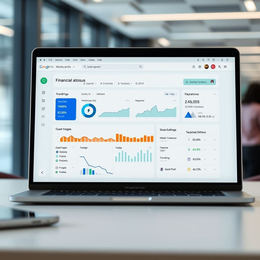 A conceptual SaaS dashboard for financial planning.