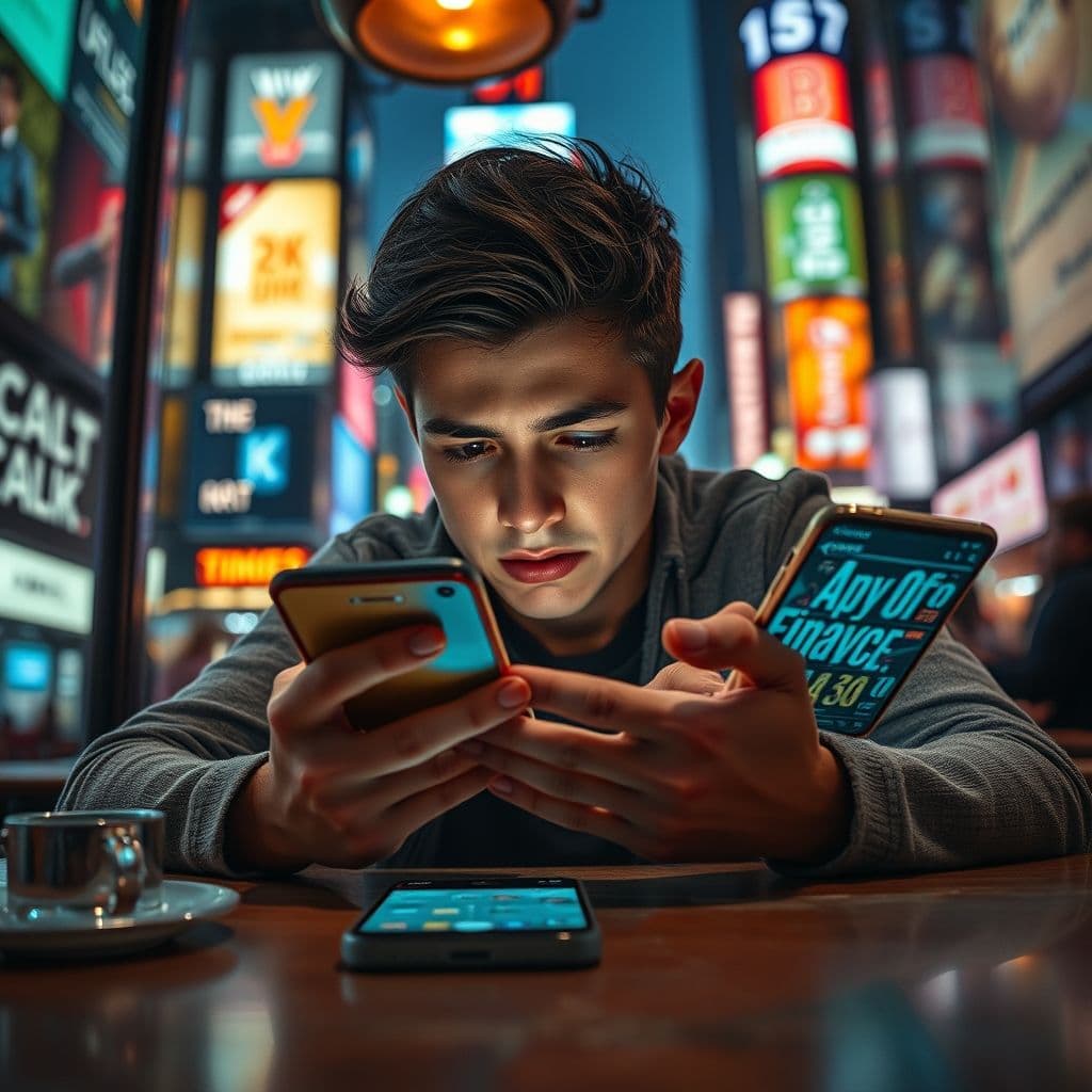 Frustrated investor searching for passive income information online.