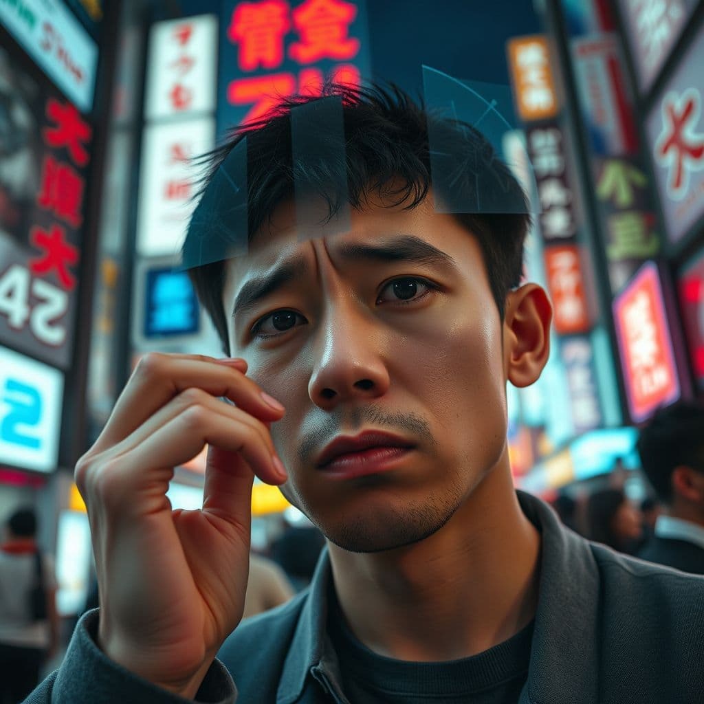 A frustrated user trying to interact with an AI that keeps interrupting.