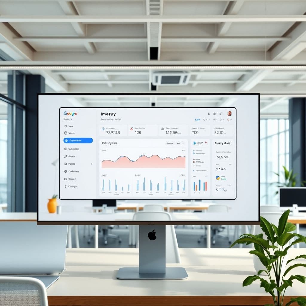 Conceptual interface of an investing education SaaS platform.