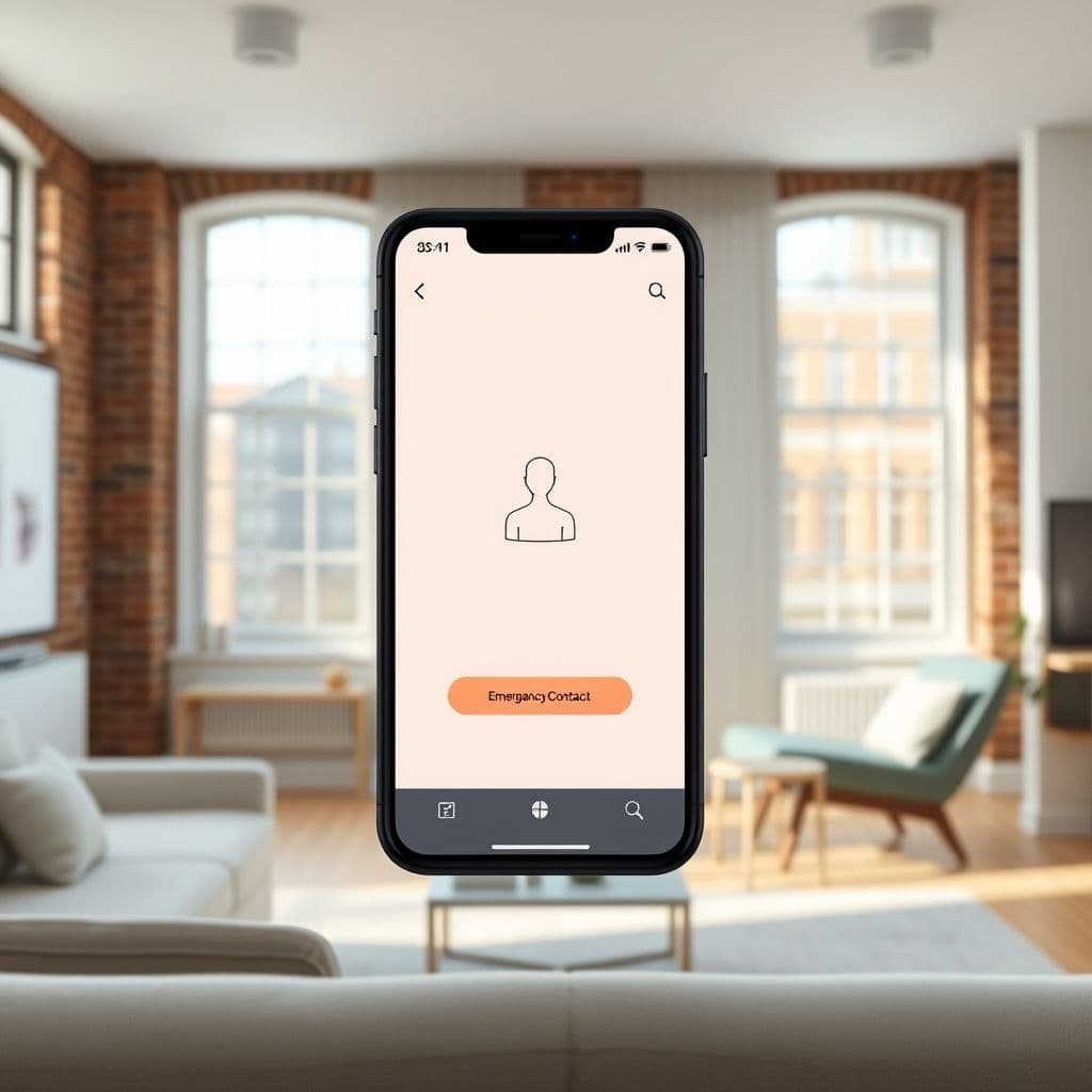 Conceptual interface of a panic attack support SaaS dashboard.