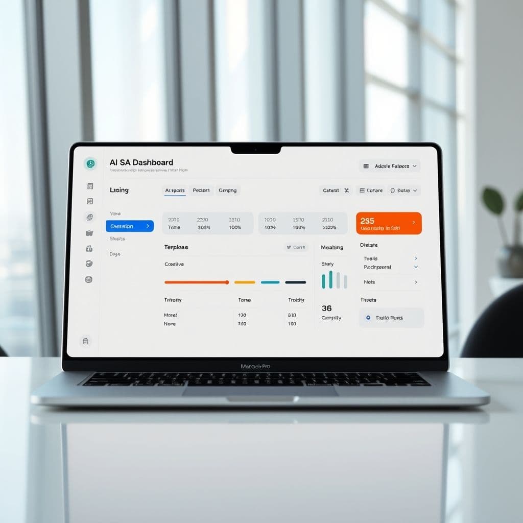 Conceptual dashboard of a customizable AI interaction platform