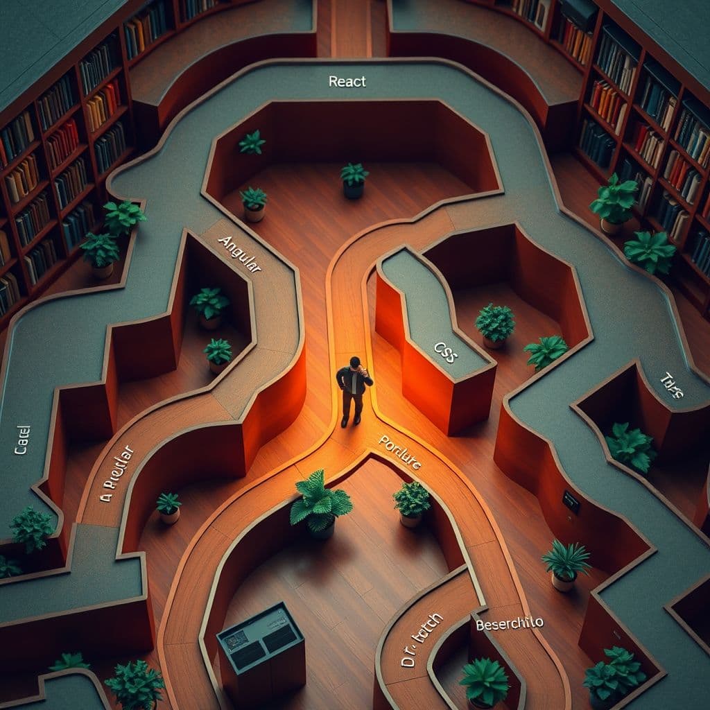 Visual representation of frontend developer challenges