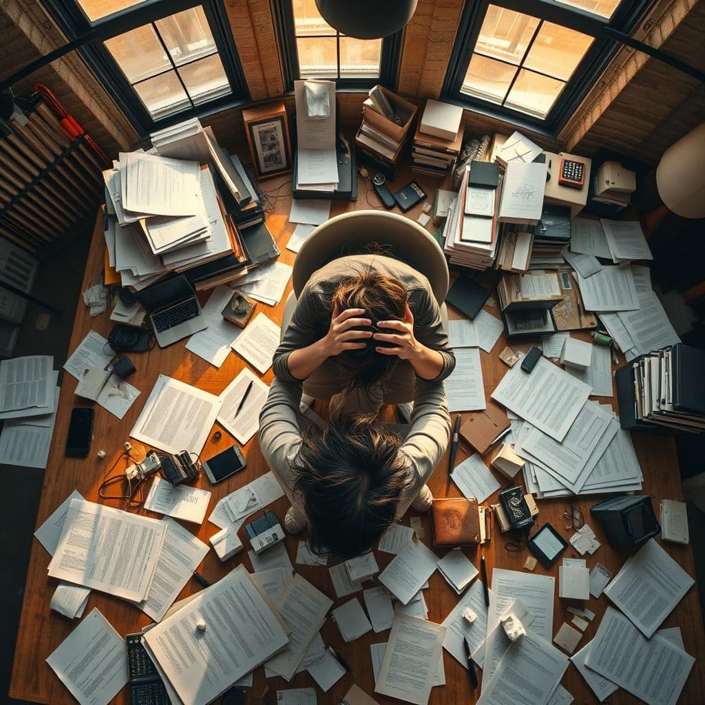 Freelancer overwhelmed by multiple proposal drafts and no responses.