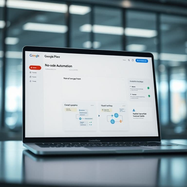 Conceptual interface of no-code browser automation platform