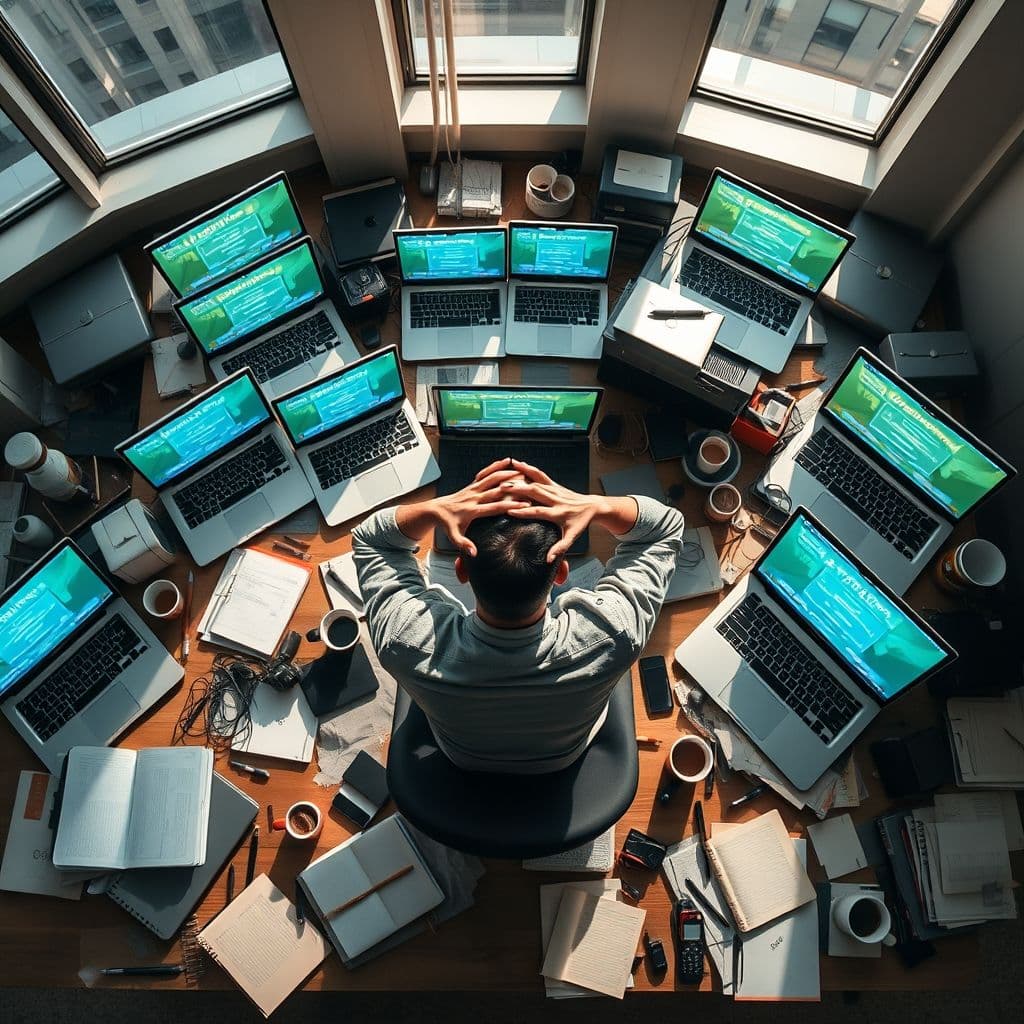 Creator overwhelmed by multiple expensive AI tool subscriptions.