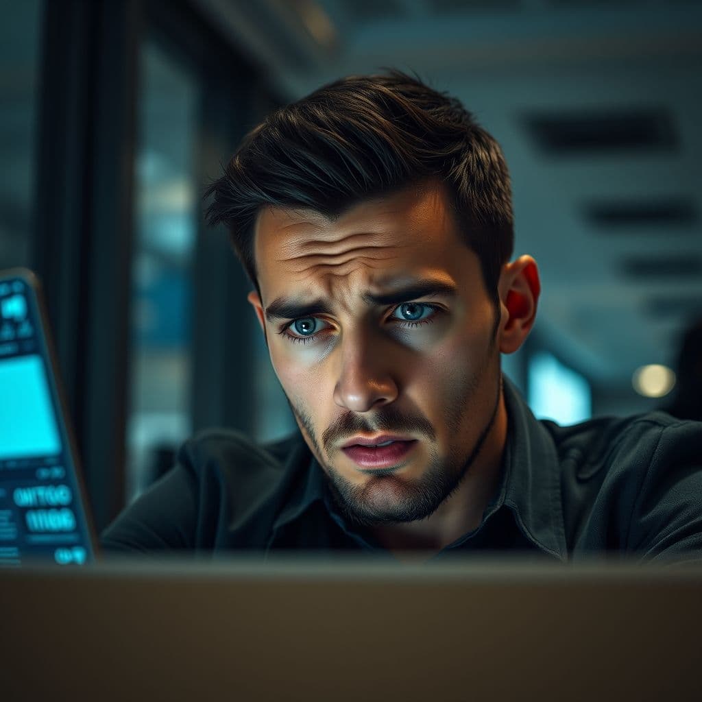 Frustrated user unable to access Outlook emails on multiple devices.