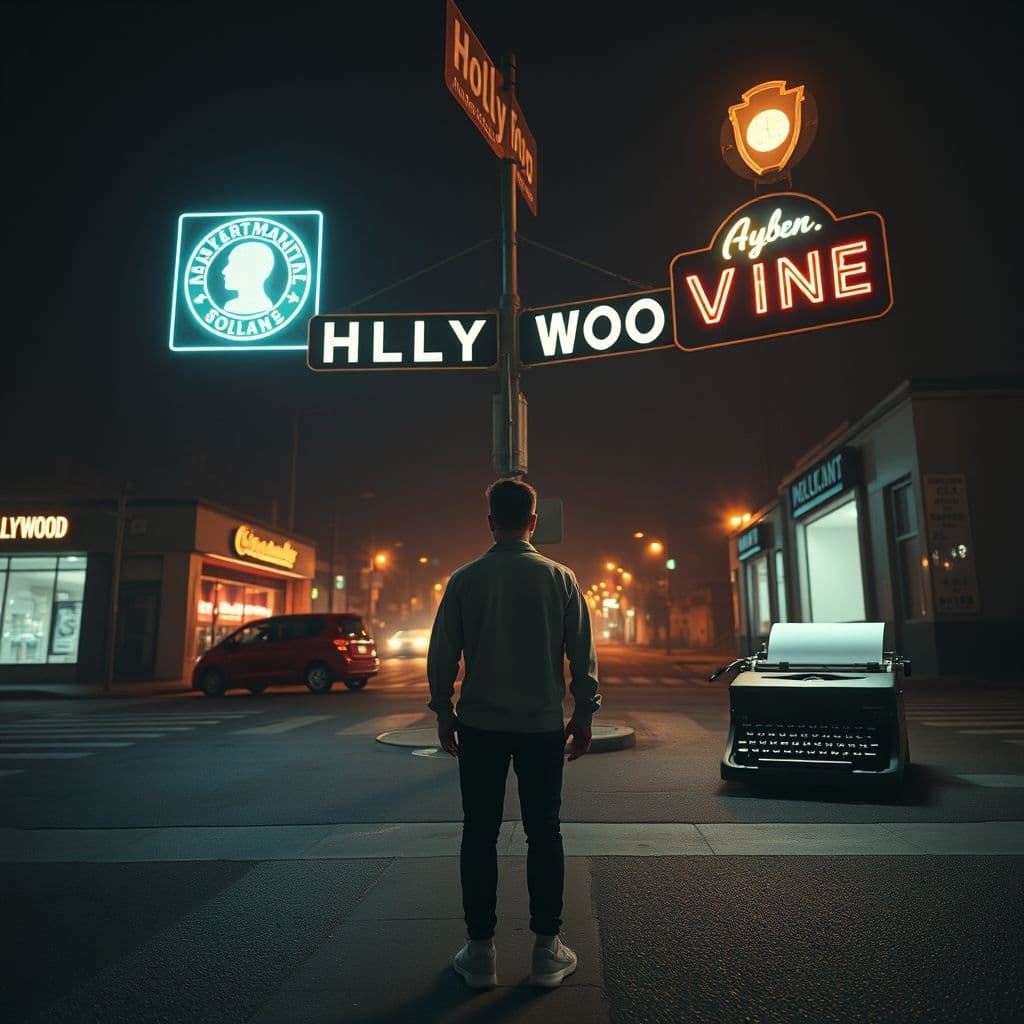 A person torn between writing an email themselves or using AI assistance.