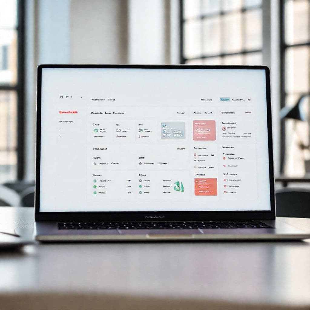 Conceptual dashboard of a job application SaaS platform