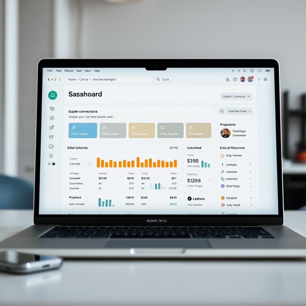 A sleek SaaS dashboard for resellers.