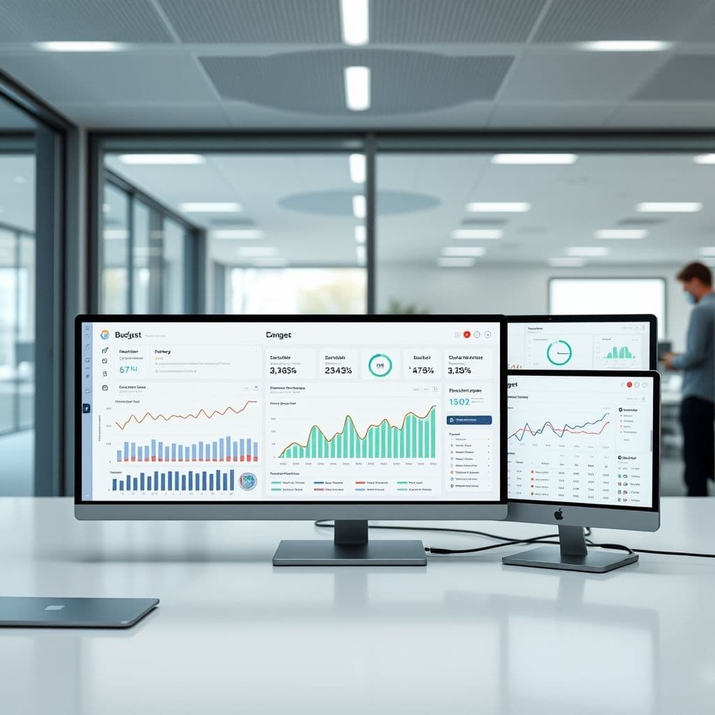 Conceptual interface of a unified finance dashboard
