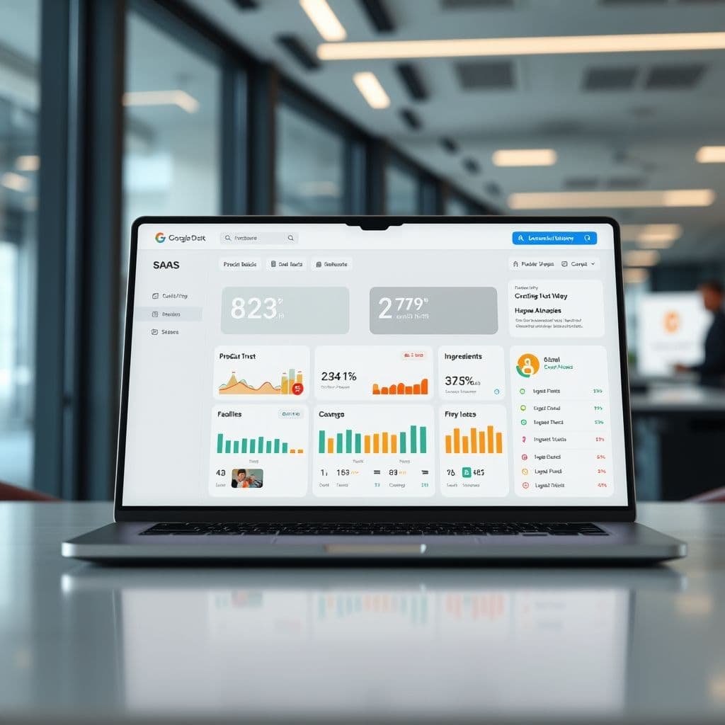 Conceptual dashboard of a transparency SaaS platform for product quality.