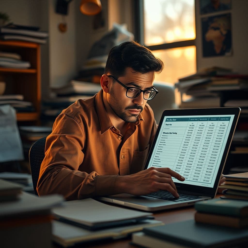 Frustrated Amazon seller looking at computer screen with wholesale pricing data