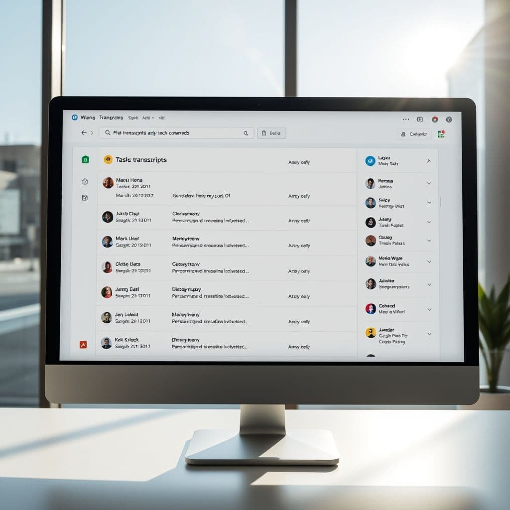 Conceptual interface of an AI workflow organizer.