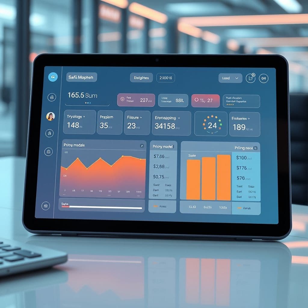 Conceptual interface of a freelancer pricing dashboard showing rate comparisons.