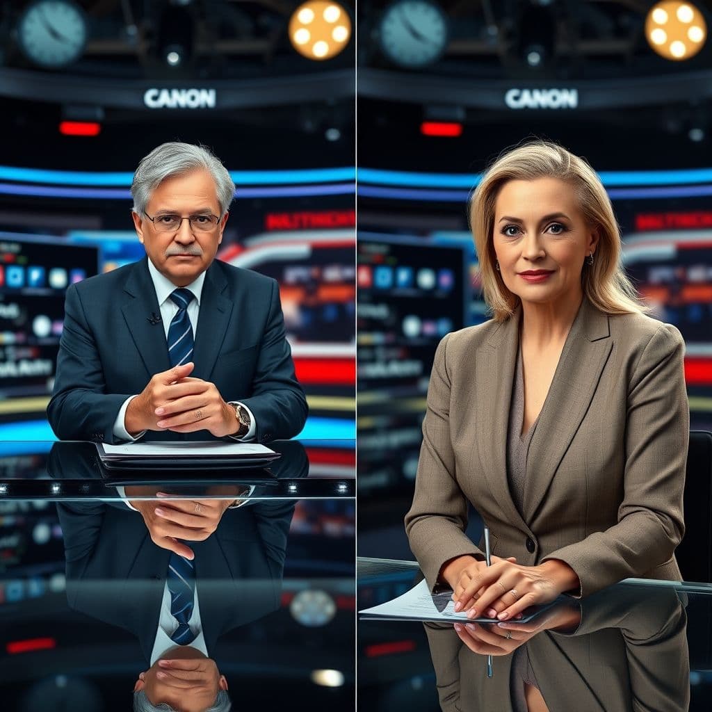 Side-by-side comparison of real person and their deepfake counterpart