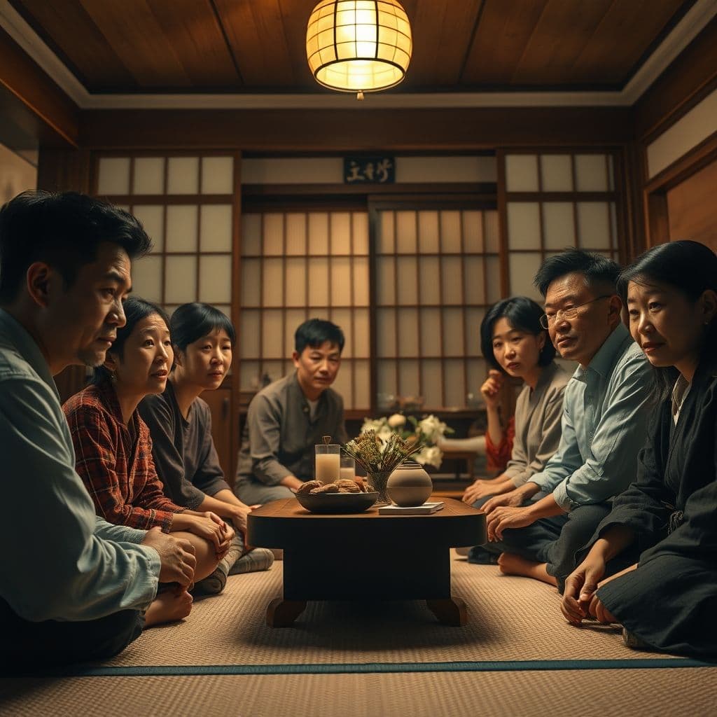 A distressed family seeking support for addiction and mental health challenges.