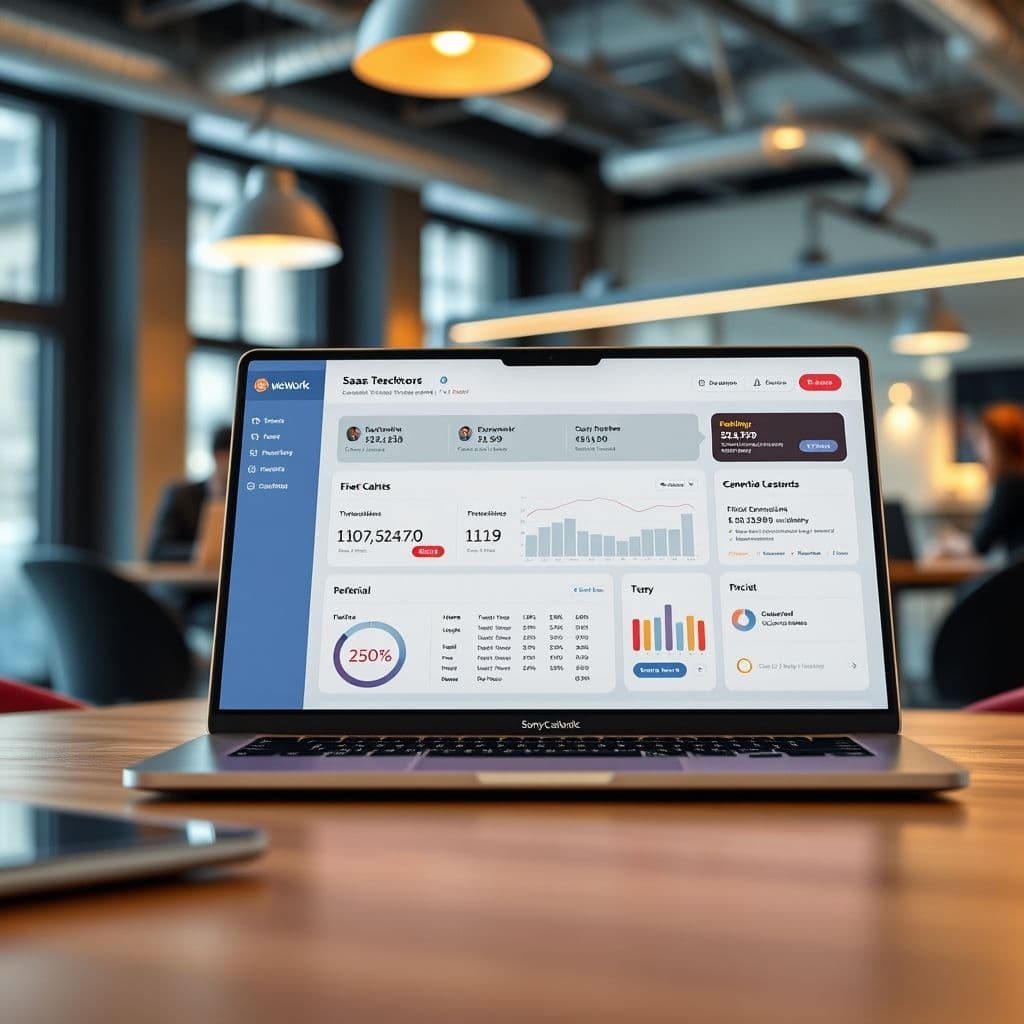 A sleek dashboard of a freelancer SaaS platform showing client connections and pricing suggestions.
